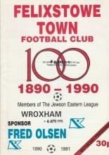 Felixstowe Town v Wroxham   06-Apr-1991