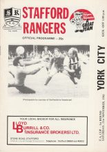 Stafford Rangers v York City  21-Nov-1981