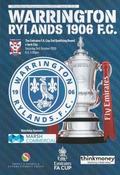 Warrington Rylands v York City   03-Oct-2020