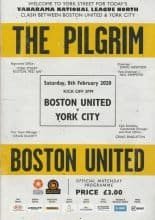 Boston United  v York City 08-Feb-2020