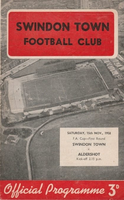 Swindon Town v Aldershot 15-Nov-1958