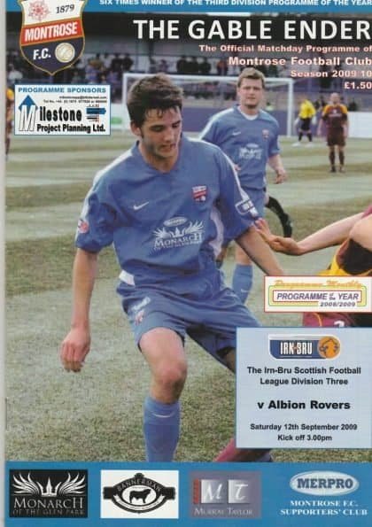 Montrose v Albion Rovers 12-Sep-2009