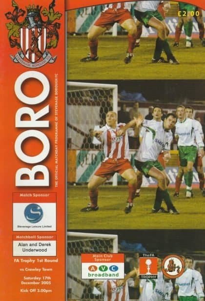 Stevenage v Crawley Town    17-Dec-2005