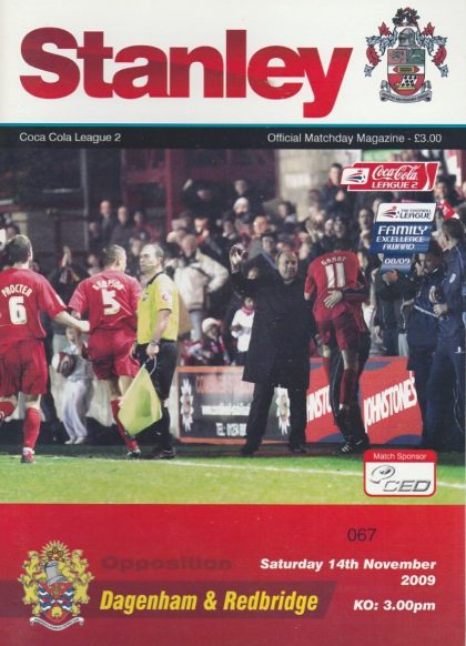 Accrington Stanley v Dagenham& Redbridge   14-Nov-2009