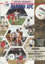 Barrow v Macclesfield Town 26-Nov-1991