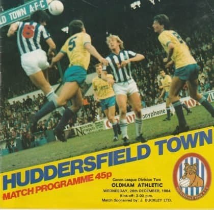 Huddersfield Town v Oldham Athletic   26-Dec-1984