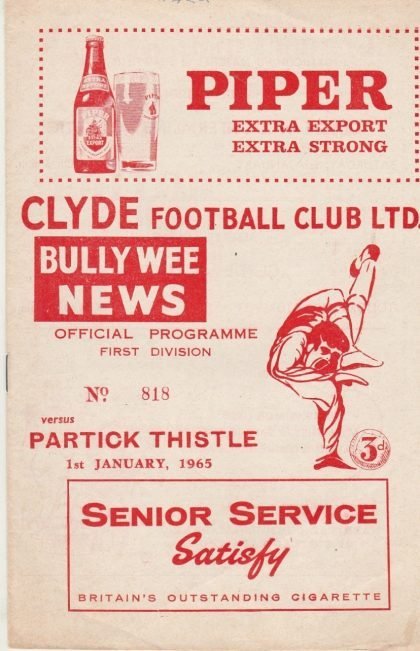 Clyde v Partick Thistle 01-Jan-1965