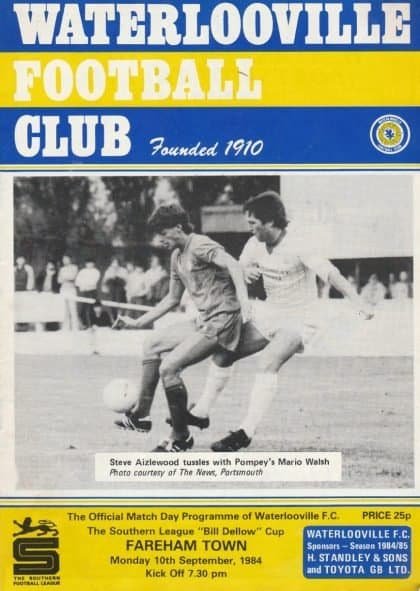Waterlooville v Fareham Town  10-Sep-1984