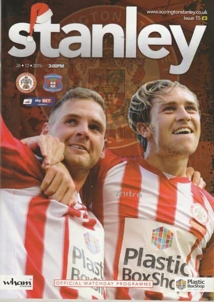 Accrington Stanley v Carlisle United  26-Dec-2015