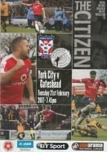York City v Gateshead 21-Feb-2017