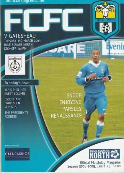 Farsley Celtic v Gateshead  03-Mar-2009