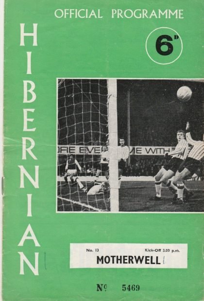Hibernian v Motherwell  29-Nov-1969