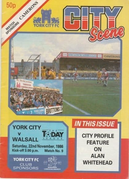 York City v Walsall  22-Nov-1986