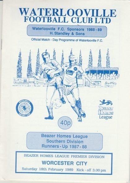 Waterlooville v Worcester City  18-Feb-1989
