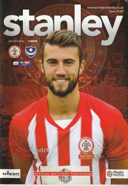 Accrington Stanley v Portsmouth  08-Mar-2016
