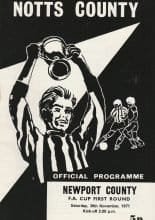 Notts County v Newport County 20-Nov-1971