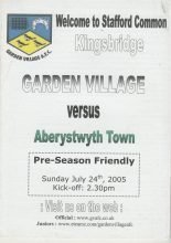 Garden Village v Aberystwyth Town 24-Jul-2005