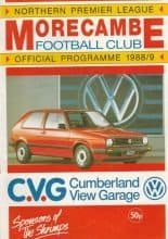 Morecambe v Bangor City 22-Oct-1988