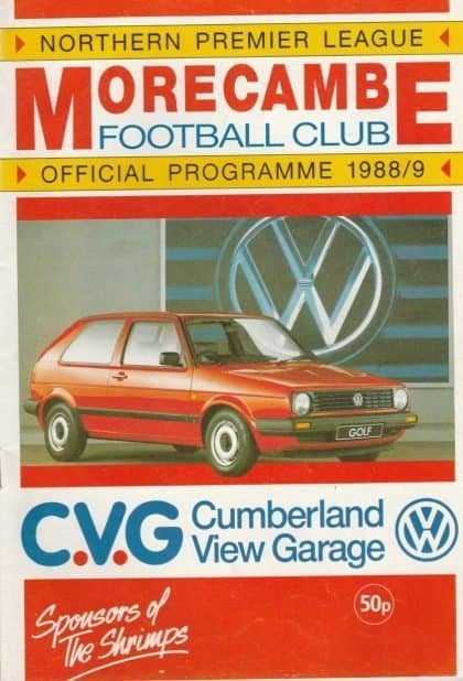 Morecambe v Bangor City 22-Oct-1988