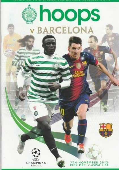 Glasgow Celtic v Barcelona  07-Nov-2012