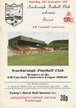 Scarborough v Barnet 27-Sep-1986