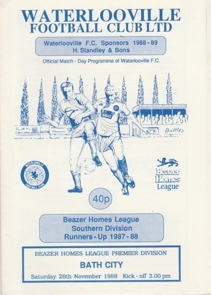 Waterlooville v Bath City  26-Nov-1988
