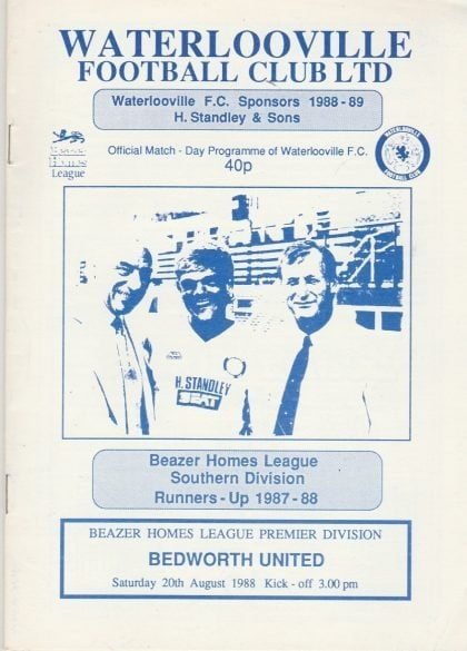 Waterlooville v Bedworth United  20-Aug-1988
