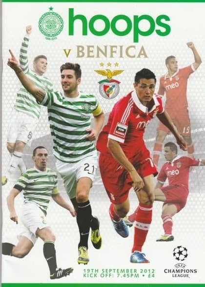 Glasgow Celtic v Benfica  19-Sep-2012