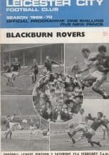 Leicester City v Blackburn Rovers  21-Feb-1970