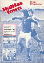 Halifax Town v Bradford City 03-Feb-1979