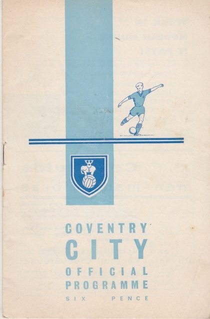 Coventry City v Bristol Rovers  29-Apr-1963