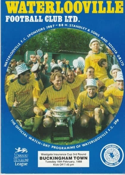 Waterlooville v Buckingham Town 16-Feb-1988