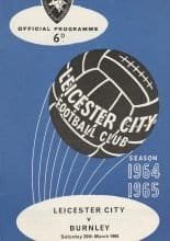 Leicester City v Burnley 20-Mar-1965