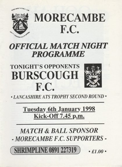 Morecambe v Burscough 06-Jan-1998