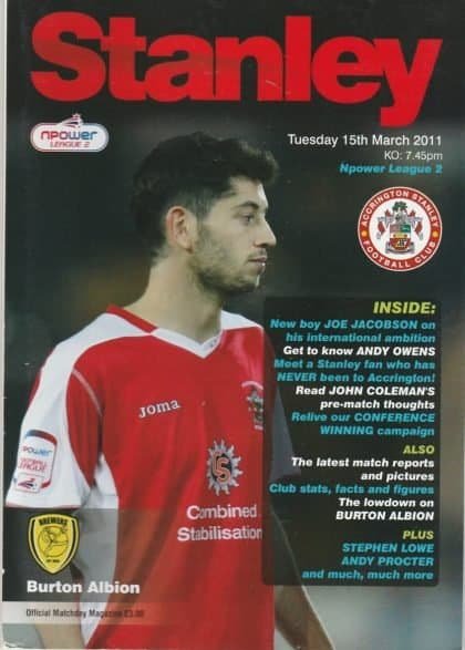 Accrington Stanley v Burton Albion 15-Mar-2011