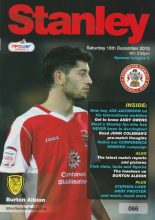 Accrington Stanley v Burton Albion 18-Dec-2010