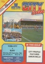 York City v Bury  20-Sep-1986
