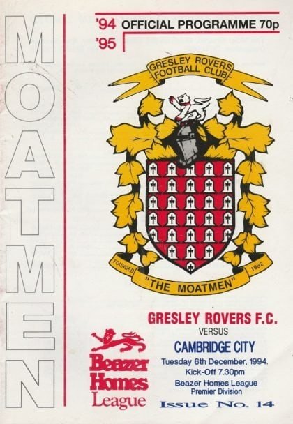 Gresley Rovers v Cambridge City 06-Dec-1994