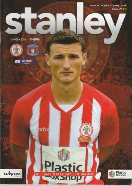 Accrington Stanley v Carlisle United  16-Feb-2016