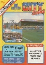 York City v Carlisle United 17-Jan-1987