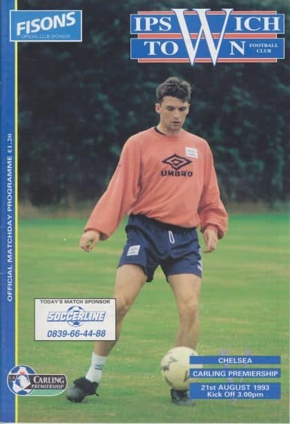 Ipswich Town v Chelsea 21-Aug-1993