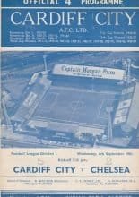 Cardiff City v Chelsea 06-Sep-1961