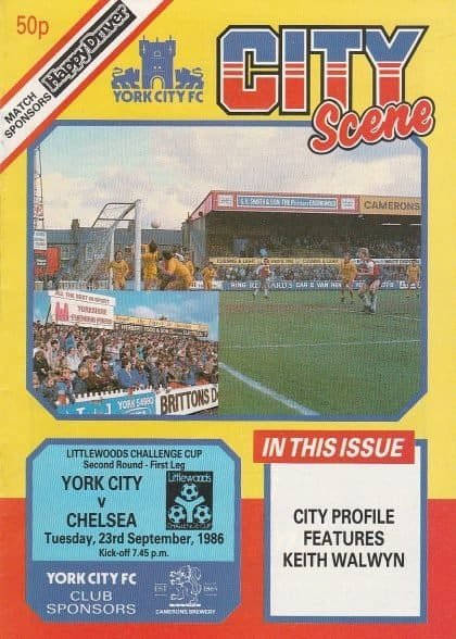 York City v Chelsea 23-Sep-1986