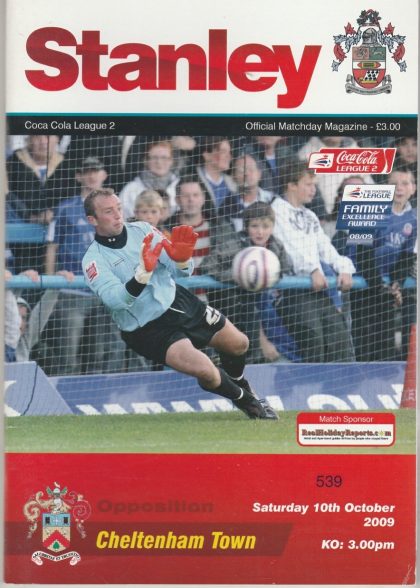 Accrington Stanley v Cheltenham Town   10-Oct-2009