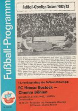 Hansa Rostock vs Chemie Bohlen 05-Mar-1983