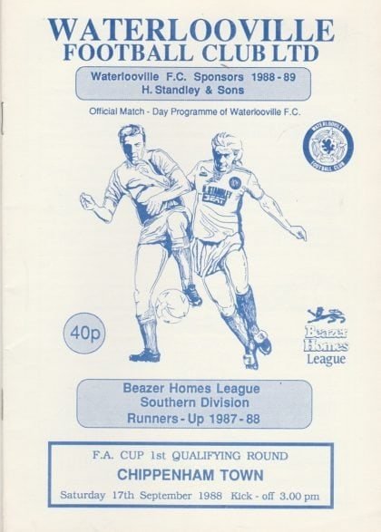 Waterlooville v Chippenham Town  17-Sep-1988
