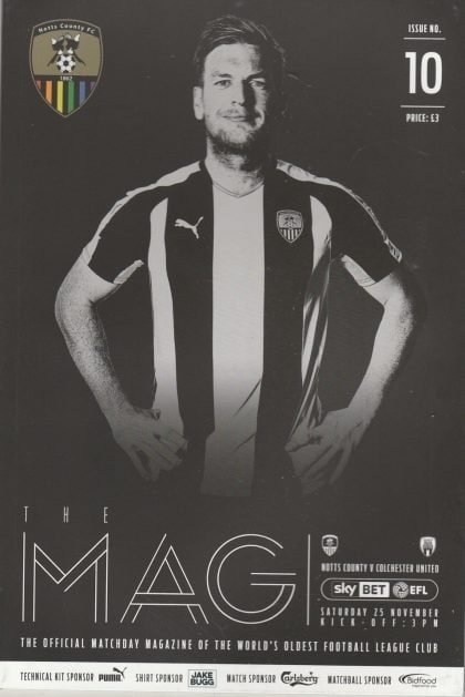 Notts County v Colchester United 25-Nov-2017