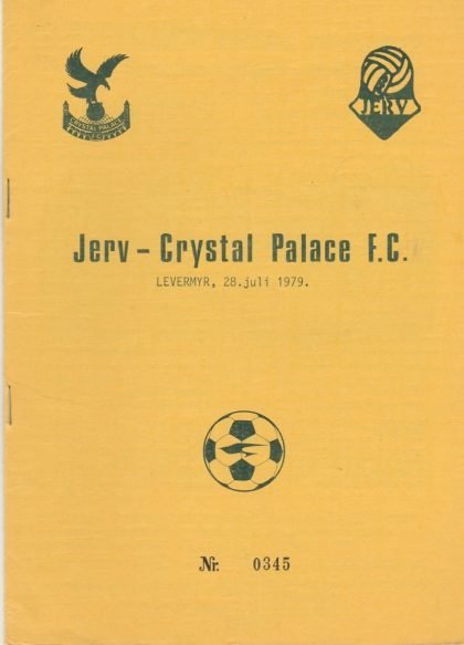 Jerv v Crystal Palace  28-Jul-1979