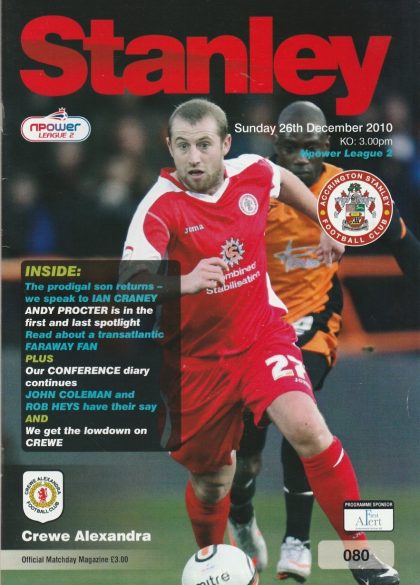 Accrington Stanley v Crewe Alexandra  26-Dec-2010