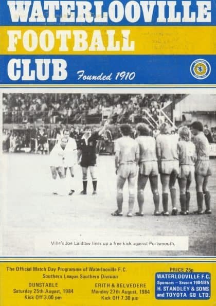 Waterlooville v Dunstable 25-Aug-1984